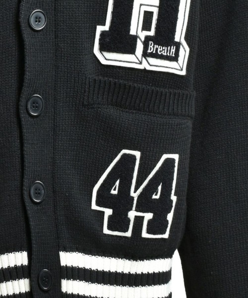 STYLISE（スタイライズ）の「【BREATH】BH PATCH KNIT CARDIGAN / ブラック [BR25AW-N3002]（カーディガン/ボレロ・メンズ・ブラック・L/M）」の9枚目の写真