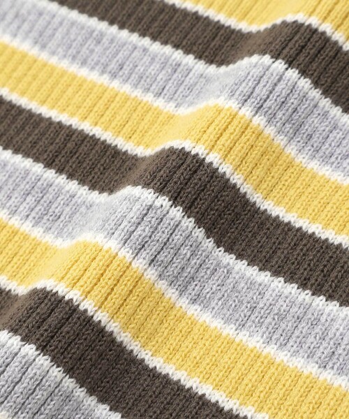 BeBe（ベベ）の「マルチボーダーリブハイネックニット（ニット/セーター・キッズ・イエロー系その他/ブラック系その他・130cm/110cm/100cm/140cm/150cm/120cm）」の13枚目の写真