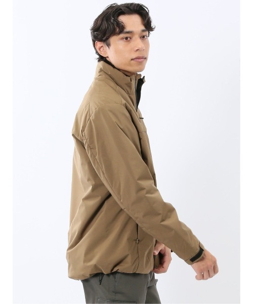 TAKA-Q(タカキュー)の「【撥水 防水 防花粉 耐水圧】タカキュー スタンドカラー 中綿ストレッチブルゾン(ブルゾン・メンズ・ベージュ/ブラック・MEDIUM/X-LARGE/LARGE/3L)」の13枚目の写真