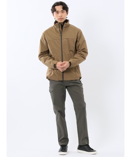 TAKA-Q(タカキュー)の「【撥水 防水 防花粉 耐水圧】タカキュー スタンドカラー 中綿ストレッチブルゾン(ブルゾン・メンズ・ベージュ/ブラック・MEDIUM/X-LARGE/LARGE/3L)」の14枚目の写真