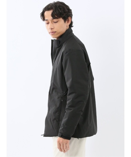 TAKA-Q(タカキュー)の「【撥水 防水 防花粉 耐水圧】タカキュー スタンドカラー 中綿ストレッチブルゾン(ブルゾン・メンズ・ベージュ/ブラック・MEDIUM/X-LARGE/LARGE/3L)」の9枚目の写真