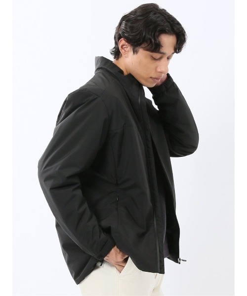 TAKA-Q(タカキュー)の「【撥水 防水 防花粉 耐水圧】タカキュー スタンドカラー 中綿ストレッチブルゾン(ブルゾン・メンズ・ベージュ/ブラック・MEDIUM/X-LARGE/LARGE/3L)」の11枚目の写真