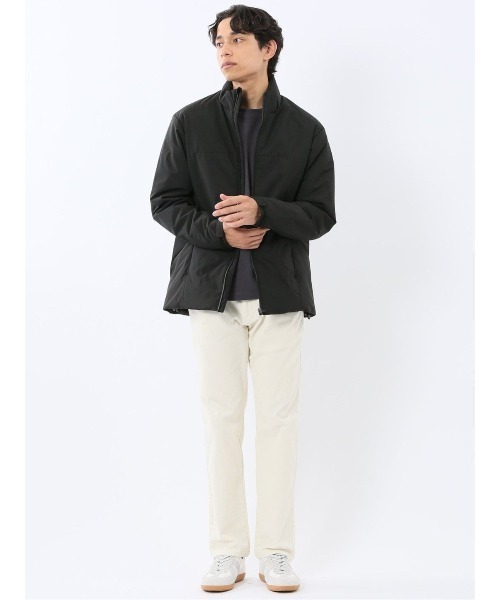 TAKA-Q(タカキュー)の「【撥水 防水 防花粉 耐水圧】タカキュー スタンドカラー 中綿ストレッチブルゾン(ブルゾン・メンズ・ベージュ/ブラック・MEDIUM/X-LARGE/LARGE/3L)」の12枚目の写真