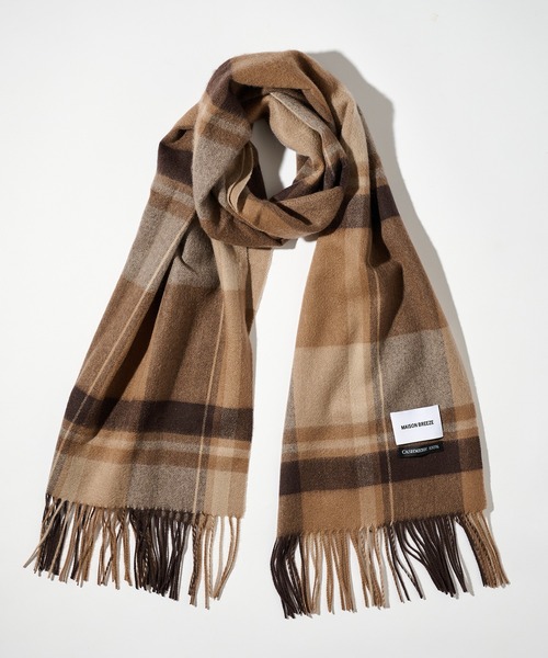 セール】【SETUP7】カシミア100％マフラー 60×185cm+フリンジ10×2cm