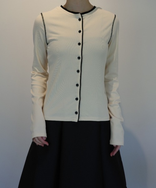 CLANE W FACE BICOLOR CARDIGAN 【公式通販】