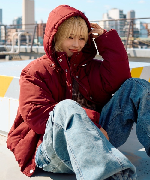 LOVETOXIC（ラブトキシック）の「パフィブルゾン（ブルゾン・キッズ・ブラック/オフホワイト/ライトグレー/エンジ・L:160cm/M:150cm/S:140cm）」の9枚目の写真