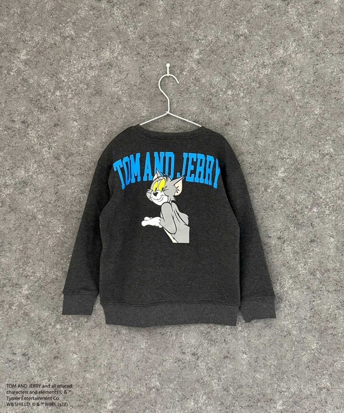 Tom＆Jerry（トムアンドジェリー）の「【TOM&JERRY/トム＆ジェリー】　綿タッチ裏起毛　ピリング防止加工　バックプリント　BIG　トレーナー（スウェット・キッズ・ブラック/グレー系その他/グレイッシュベージュ/ブラック系その他/杢グレー/ホワイト系その他2/ネイビー/グリーン系その他/チャコール/グレー系その他2/グレー系その他3/ホワイト系その他・130/140/150/160/110/120）」の15枚目の写真
