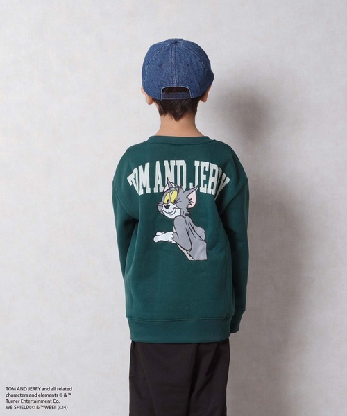 Tom＆Jerry（トムアンドジェリー）の「【TOM&JERRY/トム＆ジェリー】　綿タッチ裏起毛　ピリング防止加工　バックプリント　BIG　トレーナー（スウェット・キッズ・ブラック/グレー系その他/グレイッシュベージュ/ブラック系その他/杢グレー/ホワイト系その他2/ネイビー/グリーン系その他/チャコール/グレー系その他2/グレー系その他3/ホワイト系その他・130/140/150/160/110/120）」の21枚目の写真