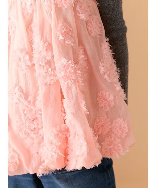 LILY BROWN（リリーブラウン）の「フリンジフラワーマルチウェイチュニック（その他トップス・レディース・ホワイト・F）」の8枚目の写真