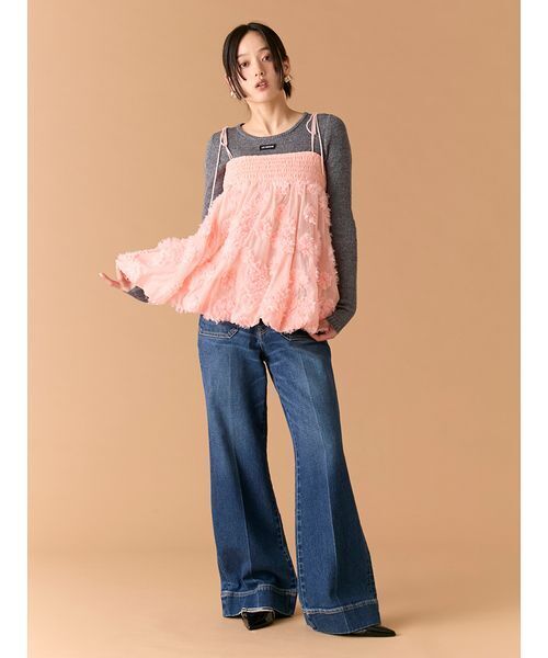 LILY BROWN（リリーブラウン）の「フリンジフラワーマルチウェイチュニック（その他トップス・レディース・ホワイト・F）」の10枚目の写真