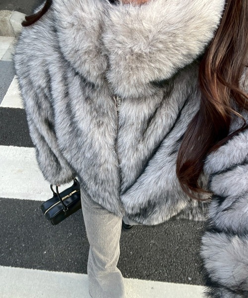 セール】ミックスファー2WAYブルゾン（ブルゾン）｜Remind me and