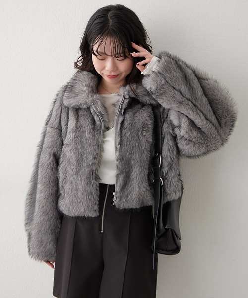 セール】ミックスファー2WAYブルゾン（ブルゾン）｜Remind me and