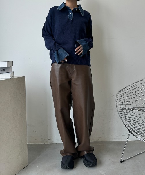 セール】デニムドッキングニット（ニット/セーター）｜SEN TOKYO（セン