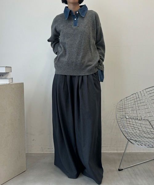 【美品】MASTER KENNY EDITION ニットセーター ElegChic ニット セーター チャンキー鹿の子編みセーター レディース