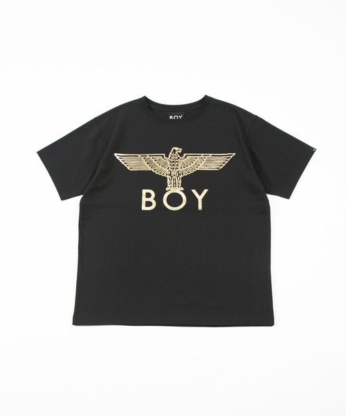 BOY LONDON(ボーイロンドン)の「【BOY LONDON】EAGLE BOY LOGO TEE(Tシャツ/カットソー・メンズ・ブラック×ゴールド・X-LARGE/LARGE/X-SMALL)」の1枚目の写真