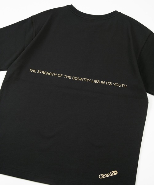 BOY LONDON(ボーイロンドン)の「【BOY LONDON】EAGLE BOY LOGO TEE(Tシャツ/カットソー・メンズ・ブラック×ゴールド・X-LARGE/LARGE/X-SMALL)」の6枚目の写真