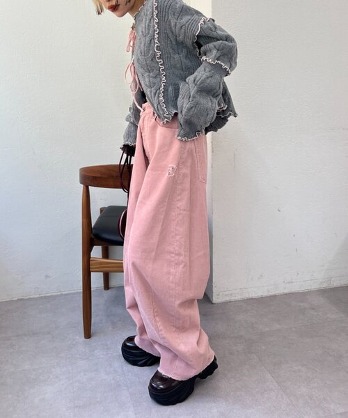 セール】コーデュロイダメージパンツ（その他パンツ）｜w closet