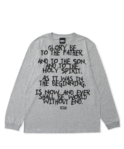 EXAMPLE（エグザンプル）の「EXAMPLE GLORY L/S TEE（Tシャツ/カットソー・メンズ・ブラック/グレー系/ホワイト/バーガンディー・M/L/XL/XXL）」の3枚目の写真