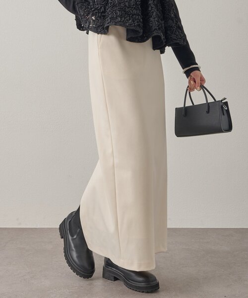 LOUNGEDRESS（ラウンジドレス）の「ペンシルマキシスカート（スカート・レディース・ブラック/アイボリー/ブラウン・MEDIUM/SMALL）」の2枚目の写真