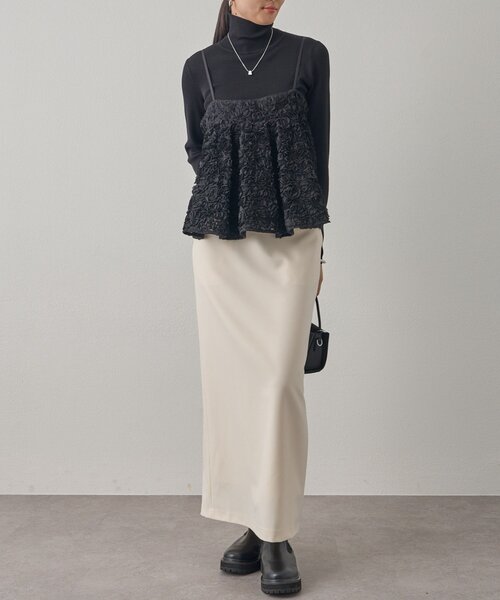 LOUNGEDRESS（ラウンジドレス）の「ペンシルマキシスカート（スカート・レディース・ブラック/アイボリー/ブラウン・MEDIUM/SMALL）」の21枚目の写真