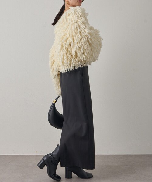 LOUNGEDRESS（ラウンジドレス）の「ペンシルマキシスカート（スカート・レディース・ブラック/アイボリー/ブラウン・MEDIUM/SMALL）」の4枚目の写真