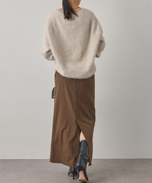 LOUNGEDRESS（ラウンジドレス）の「ペンシルマキシスカート（スカート・レディース・ブラック/アイボリー/ブラウン・MEDIUM/SMALL）」の13枚目の写真