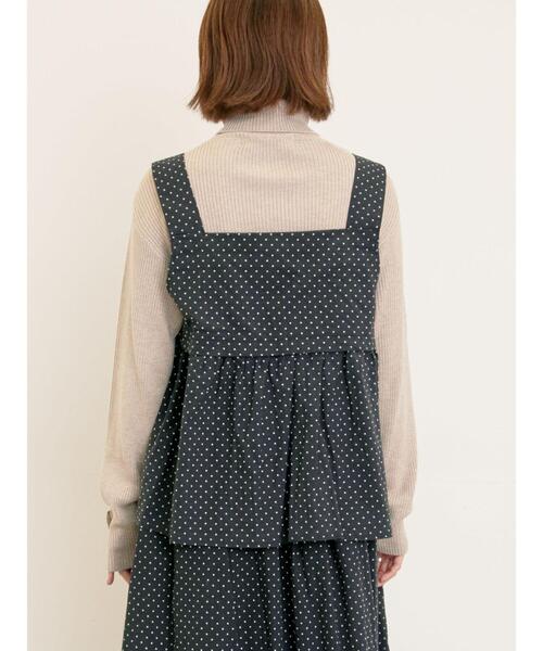 Samansa Mos2（サマンサ モスモス）の「【ゆべし×Samansa Mos2】前後2WAYビスチェ（ベスト・レディース・ベージュ/キャメル/ブラック/グレー・F）」の18枚目の写真