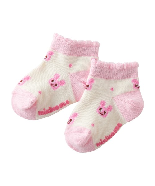 MIKI HOUSE（ミキハウス）の「ローカットソックスパック　ソックス３足セット(11-17cm)（ソックス/靴下・キッズ・ホワイト/ピンク/マルチ/ブルー・11-13cm/13-15cm/15-17cm）」の5枚目の写真