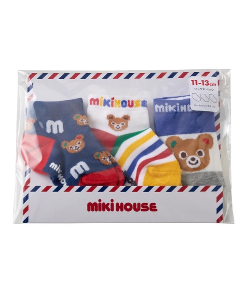 MIKI HOUSE（ミキハウス）の「ローカットソックスパック　ソックス３足セット(11-17cm)（ソックス/靴下・キッズ・ホワイト/ピンク/マルチ/ブルー・11-13cm/13-15cm/15-17cm）」の22枚目の写真