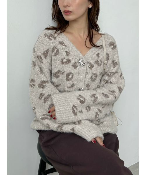 ビジューリボンミドルカーディガン（カーディガン/ボレロ）｜SNIDEL