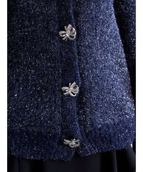 ビジューリボンミドルカーディガン（カーディガン/ボレロ）｜SNIDEL