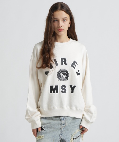 MOUSSY(マウジー)の「《AVIREX×MOUSSY》SWEAT(スウェット・レディース・レッド/グレー/オフホワイト・F)」の9枚目の写真