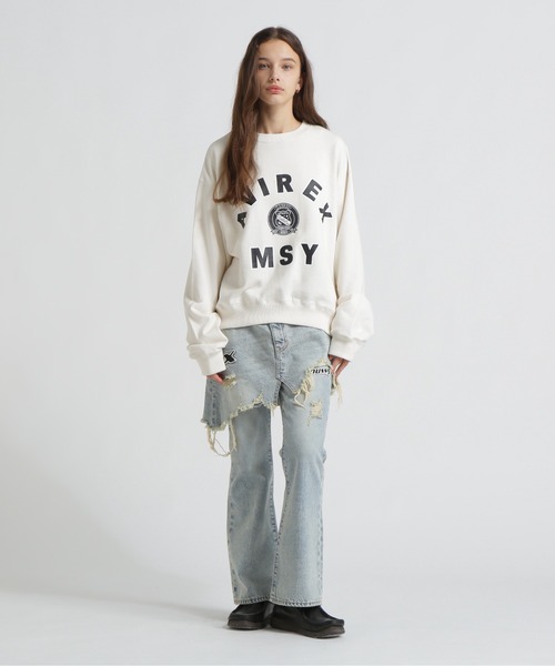 MOUSSY(マウジー)の「《AVIREX×MOUSSY》SWEAT(スウェット・レディース・レッド/グレー/オフホワイト・F)」の10枚目の写真