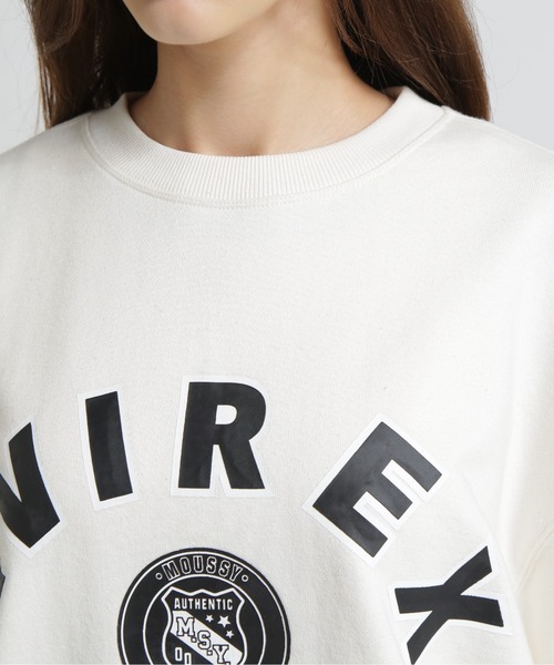 MOUSSY(マウジー)の「《AVIREX×MOUSSY》SWEAT(スウェット・レディース・レッド/グレー/オフホワイト・F)」の14枚目の写真