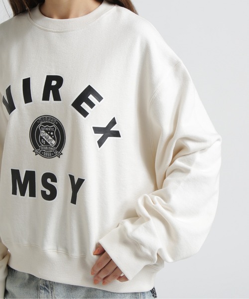 MOUSSY(マウジー)の「《AVIREX×MOUSSY》SWEAT(スウェット・レディース・レッド/グレー/オフホワイト・F)」の15枚目の写真