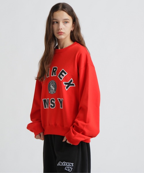 MOUSSY(マウジー)の「《AVIREX×MOUSSY》SWEAT(スウェット・レディース・レッド/グレー/オフホワイト・F)」の18枚目の写真
