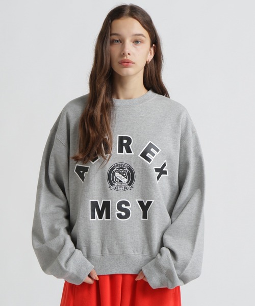 MOUSSY(マウジー)の「《AVIREX×MOUSSY》SWEAT(スウェット・レディース・レッド/グレー/オフホワイト・F)」の5枚目の写真