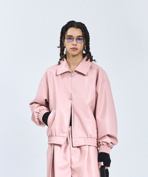 STANDARDERROR（スタンダードエラー）の「87-STAN235 スタンダードハンティングブルゾンレザージャケットピンク（MA-1）」