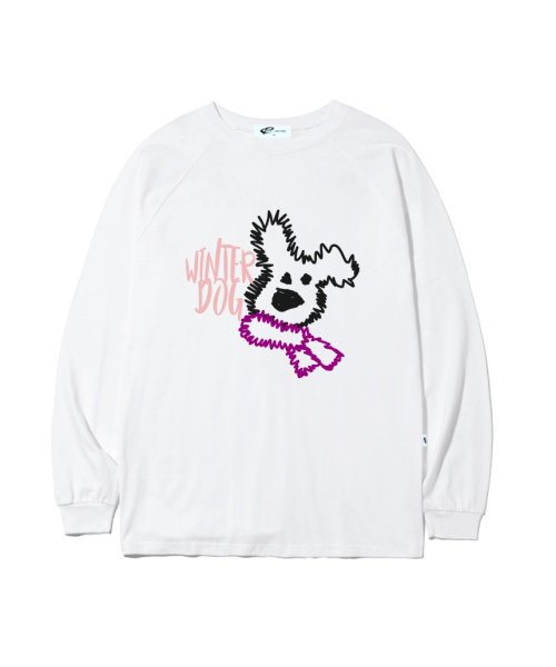 ESCAPEFROM(エスケープフロム)の「ウィンター ドッグプリント ロングスリーブ ホワイト(Tシャツ/カットソー・レディース・その他・MEDIUM/LARGE/SMALL)」の6枚目の写真