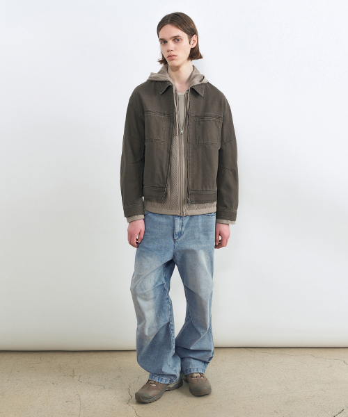 パラシュートデニムパンツライトブルー（デニムパンツ）｜INSILENCE