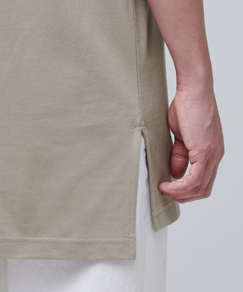 MUSINSA STANDARD（ムシンサスタンダード）の「レイヤードクルーネックTシャツ_ロング丈 [ダスティベージュ]（Tシャツ/カットソー・メンズ・その他・MEDIUM/X-SMALL/SMALL）」の8枚目の写真