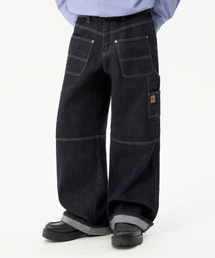 TRILLION（トリリオン）の「Reverse Carpenter Selvage Wide Denim Pants [Indigo]（デニムパンツ）」