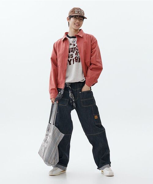 TRILLION（トリリオン）の「リバースカーペンターセルビッチワイドデニムパンツ[インディゴ]（デニムパンツ・レディース・その他・LARGE/X-LARGE/MEDIUM）」の20枚目の写真
