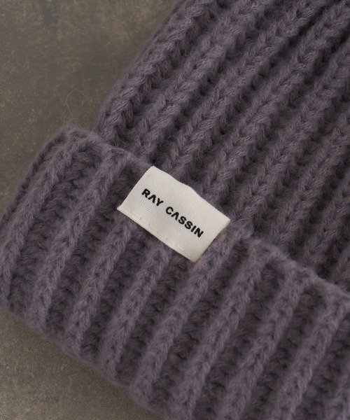 RAY CASSIN（レイカズン）の「リブニット帽（ニットキャップ/ビーニー・レディース・グレー/ブラック/ベージュ・FREE）」の11枚目の写真