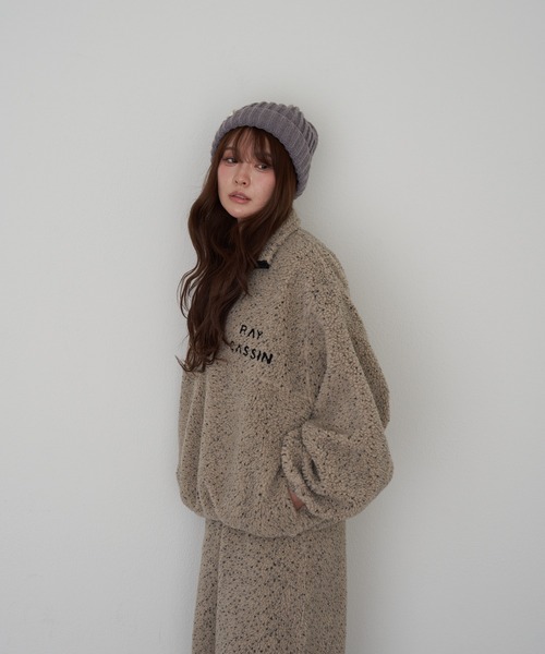 RAY CASSIN（レイカズン）の「リブニット帽（ニットキャップ/ビーニー・レディース・グレー/ブラック/ベージュ・FREE）」の15枚目の写真