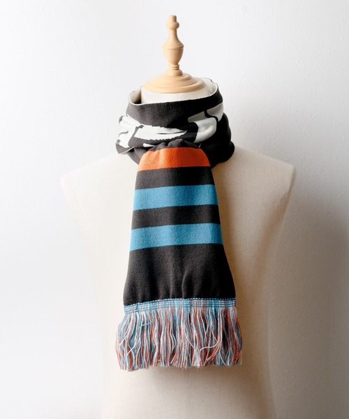 AVIREX（アヴィレックス）の「■AVIREX■LOGO SOCCER MUFFLER（マフラー・メンズ・ワインレッド/チャコールグレー・FREE）」の8枚目の写真