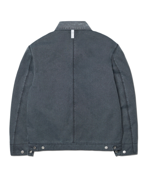 NOMANUAL（NOMANUAL）の「WASHED WORK JACKET - WASHED CHARCOAL（ミリタリージャケット・レディース・その他・MEDIUM/LARGE/X-LARGE）」の2枚目の写真