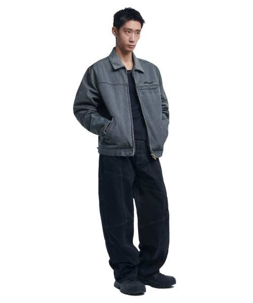 NOMANUAL（NOMANUAL）の「WASHED WORK JACKET - WASHED CHARCOAL（ミリタリージャケット・レディース・その他・MEDIUM/LARGE/X-LARGE）」の4枚目の写真