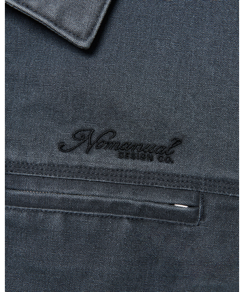 NOMANUAL（NOMANUAL）の「WASHED WORK JACKET - WASHED CHARCOAL（ミリタリージャケット・レディース・その他・MEDIUM/LARGE/X-LARGE）」の6枚目の写真