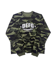 DEFGARMENTS（デフグラメンツ）の「カモデフプリントロングスリーブ[カモ]（Tシャツ/カットソー）」